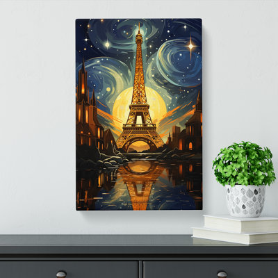 Eiffel Tower Deco - Wrapped Canvas