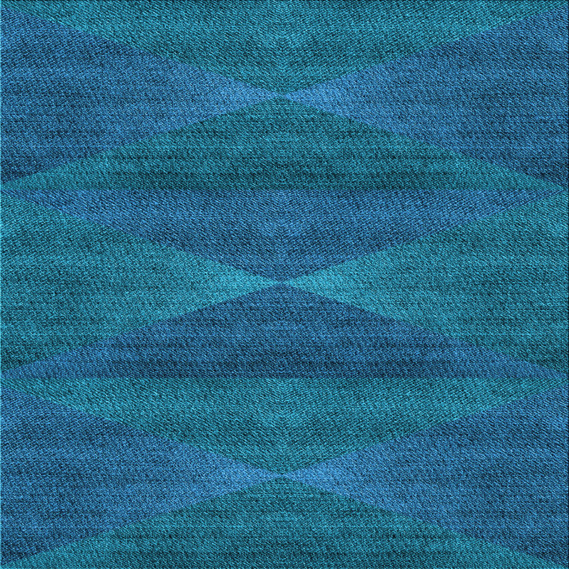 Tyra Performance Wool Geometric Indoor Rug, Square 6'