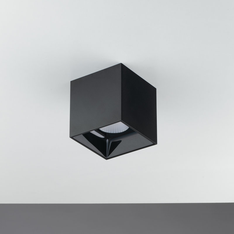 Acrylic LED Flush Mount, Black