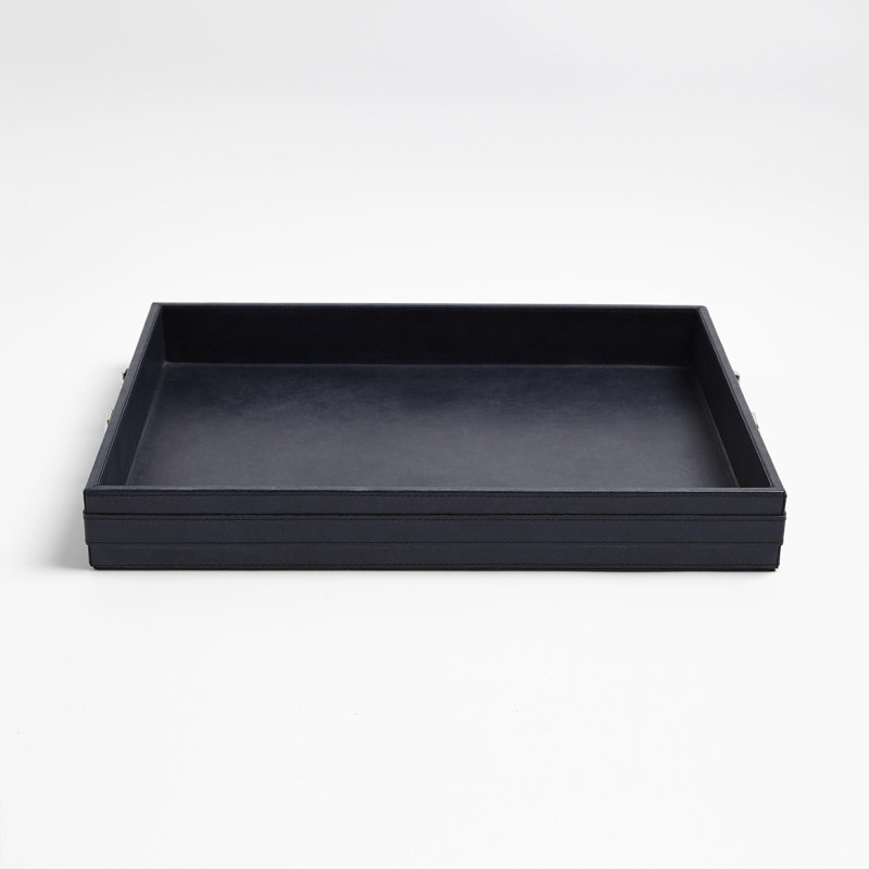 Stirrup Decorative Tray, Blue Wash