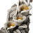 22.75"H 4-Tiered Concrete Fairy Polyresin Outdoor Fountain With Pump And LED Light (KD)