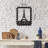 Stylish Decorative Metal Wall Accessory, Black, 11.8 x 14.6 inches | 100% Metal Construction, Thickness: 0.08 inches | Easy Wall Mount Design, Perfect for Home Decor & Modern Aesthetics, Durable and Elegant