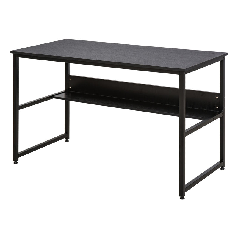 Metal Base Computer Desk, Black