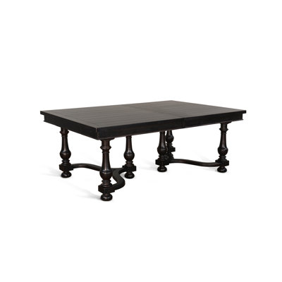 Murphey Extendable Mahogany Solid Wood Base Dining Table