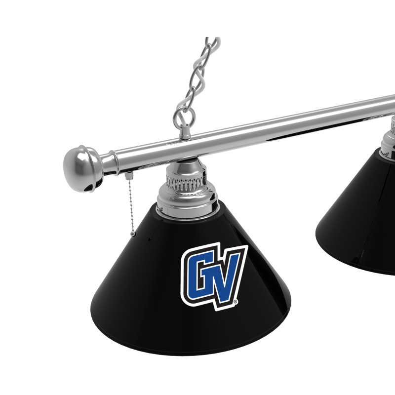3 - Light Pool Table Lights Pendant, Chrome, Grand Valley State Lakers