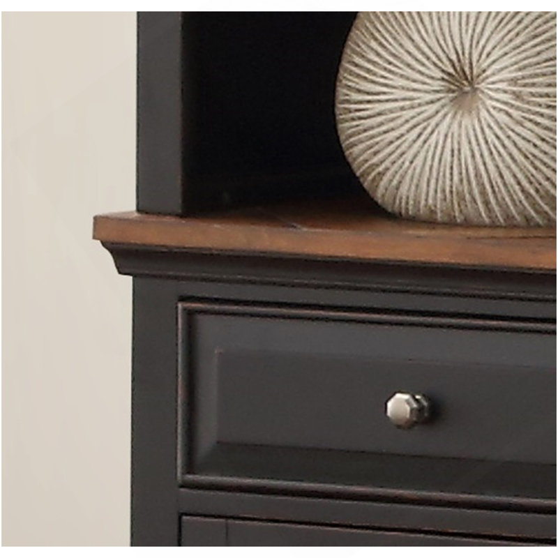 Armoire de gauche, aucun assemblage requis, finition noire héritage