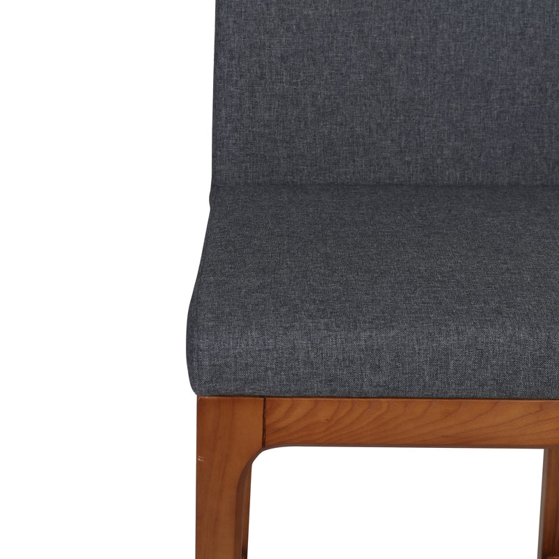 Upholstered Faux Leather Counter Stool with Solid Wood Frame, Night Shade Fabric, Counter Stool (26" Seat Height)