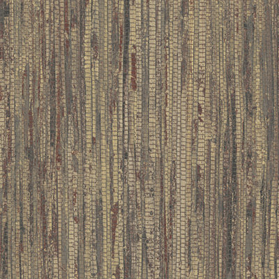 Non-Pasted Vinyl Abstract and Chevron Wallpaper Roll