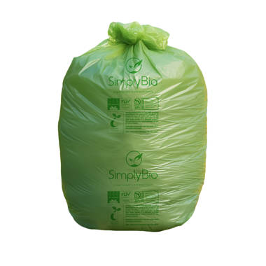 Simply Bio 3 Gallons Polyethylene Plastic Recycling Bags - 80 Count