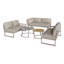 Outdoor Conversation Sets For 6-7 People With Galvanized Iron Frame Corner Sofa-755253609