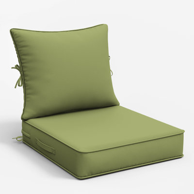 22"W X 24"D Outdoor Deep Seat Cushion Set Outdoor Seat/Back Cushion
