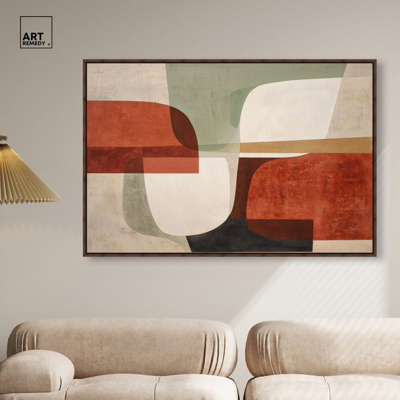Art mural Wabasso III, H 37 po x l 55 po, Cadre blanc