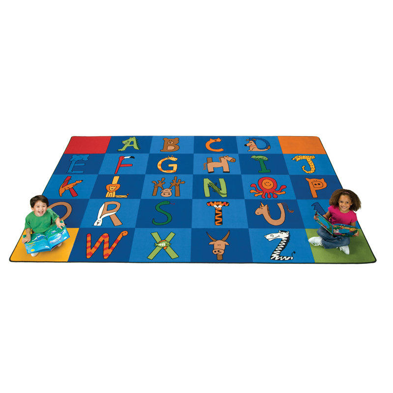 Tapis bleu touffeté de qualité supérieure, Rectangle 8 pi 4 po x 13 pi 4 po