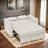 Collinward 53" W Murphy Sofa Bed Loveseat with Adjustable Tufted Back and USB Outlet-297002990-324341069