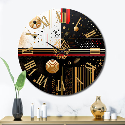 Horloge murale en métal Kamrey