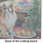 Planche à découper en verre Pekingese Christmas Cookies