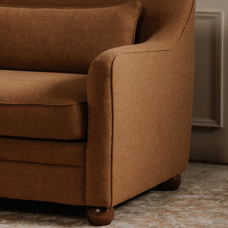 Amira Sofa Rust, Clay Performance Weave