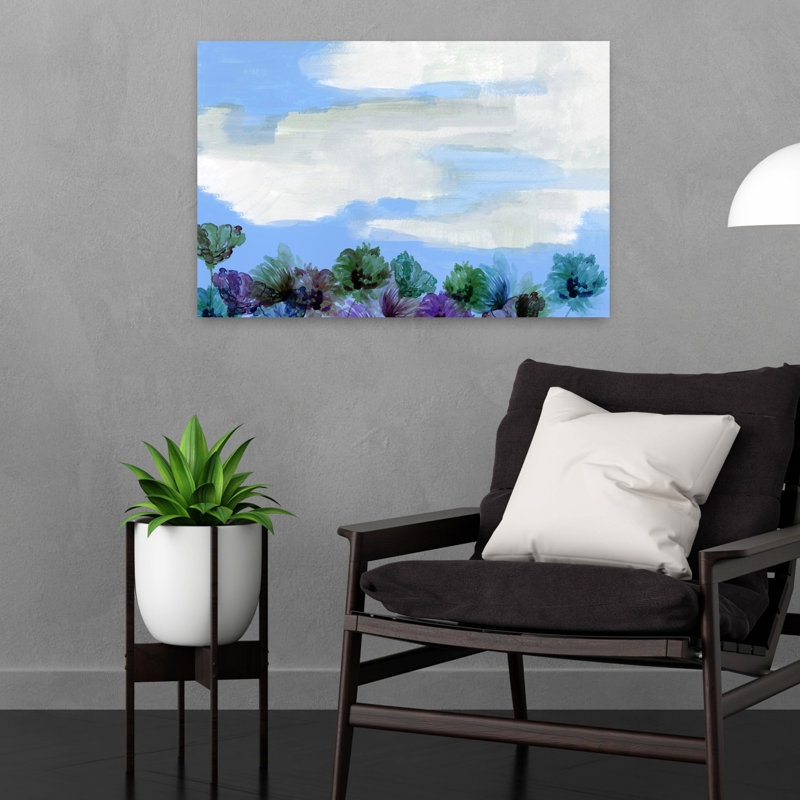 Art contemporain contemporain abstrait coloré, paysage contemporain, H 24 po x l 16 po