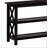 Deep Merlot Sofa Table with 2-shelf