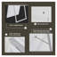Miroir pleine longueur 65 po à DEL avec cadre en cristal - Miroir de sol réglable Smart Touch