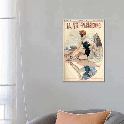 1927 La Vie Parisienne Magazine Cover 1 Piece Wall Art on Canvas