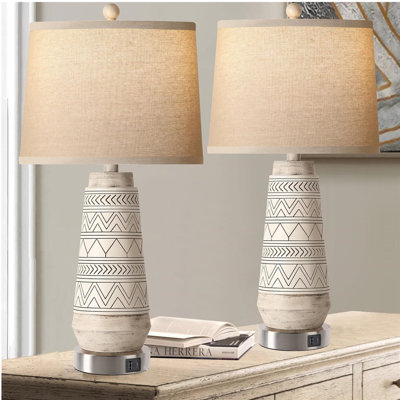 Kamylah Resin USB Table Lamp