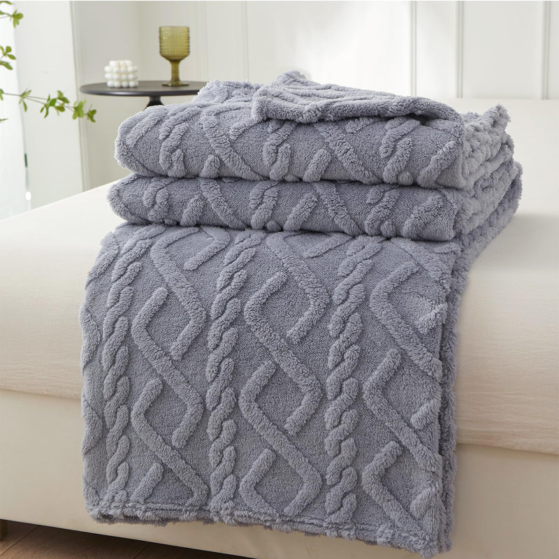 Downey Throw Blanket, Blue