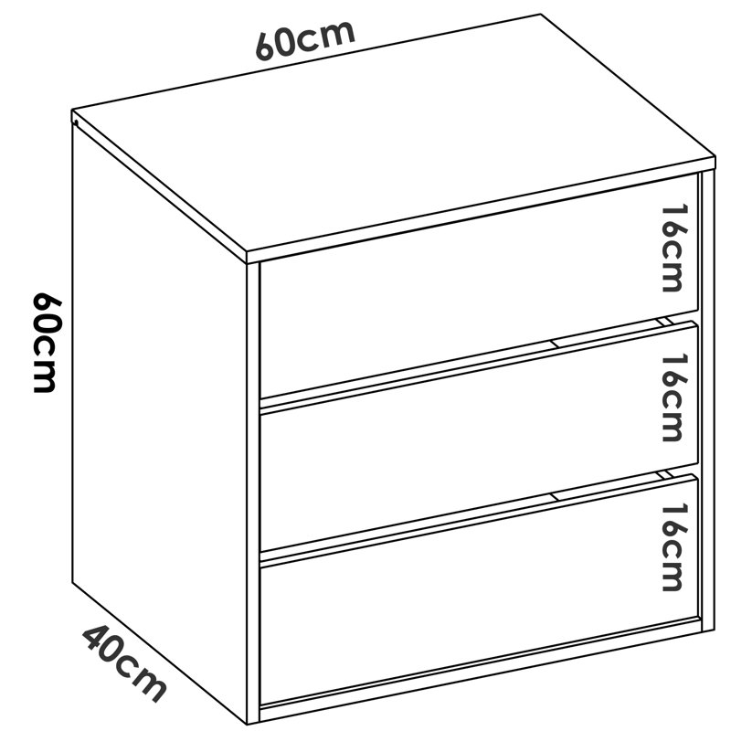 Monah 3 - Drawer Rectangle Accent Chest
