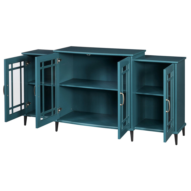 Meuble télé 62 po et buffet bleu sarcelle | Idée de cadeau