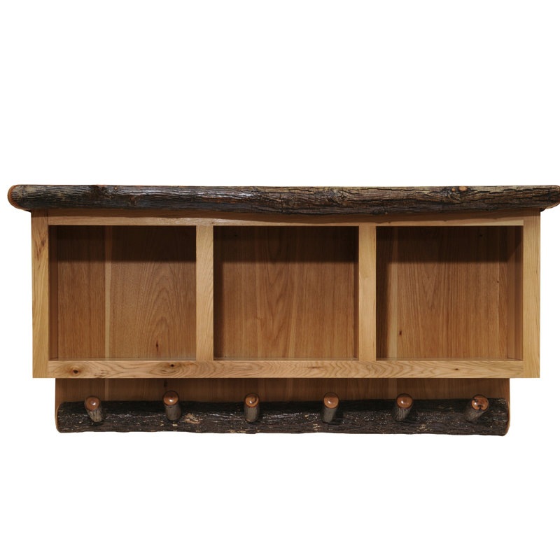 Casier suspendu Fireside Lodge Hickory - Hickory naturel, Hickory naturel