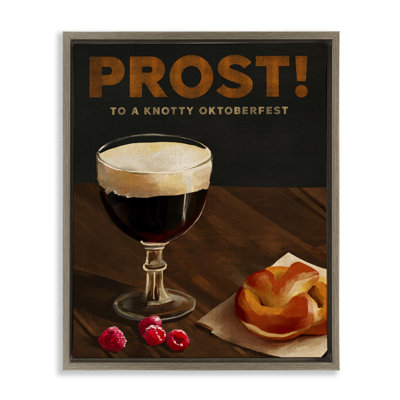 Art mural sur toile Prost Beer & Pretzel Floater par The Whiskey Ginger