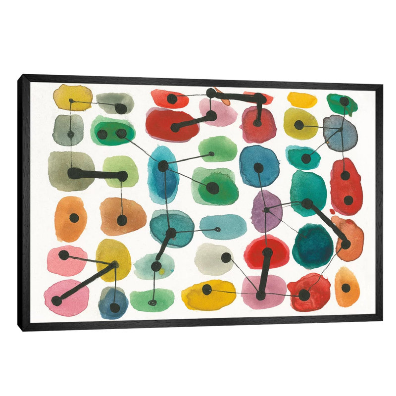 Mid Century II by Cheryl Warrick - Floater Frame Print on Canvas, 152.5 cm H x 101.5 cm W, Black Floater Framed