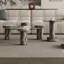 Coffee Table with Tempered Glass Top Set