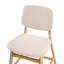 Upholstered Counter Stool with Solid Wood Frame