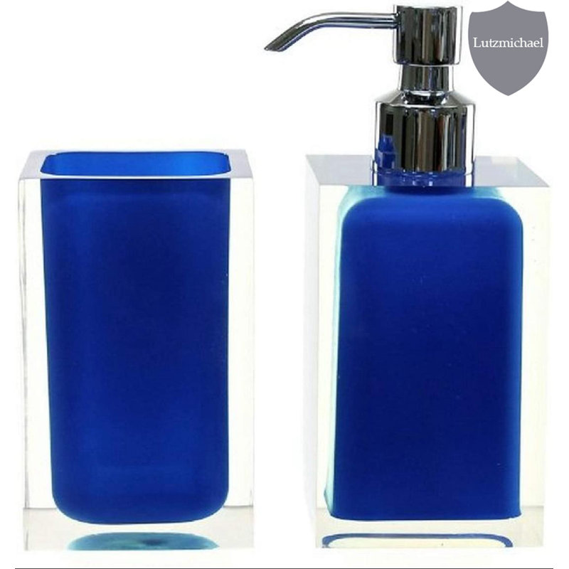 Currahee Bathroom Accessory Set, Blue