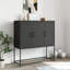Buffet haut industriel rectangulaire en acier noir 39,6 po x 15,4 po x 42,1 po vidaXL-965892923