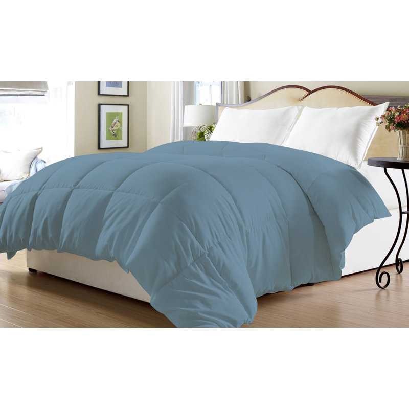 Modern & Contemporary Polyester Ring Stitch Comforter, King/Cal King, Sky Blu