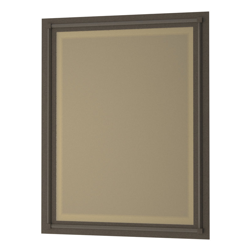 Rook Industrial Beveled Accent Mirror, Dark Smoke