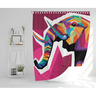 Ellata 13 Piece Polyester Shower Curtain Set