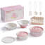 Ensemble d'accessoires de cuisine Pretend Play avec batterie de cuisine en métal, ustensiles de cuisine et sac de rangement-122472016