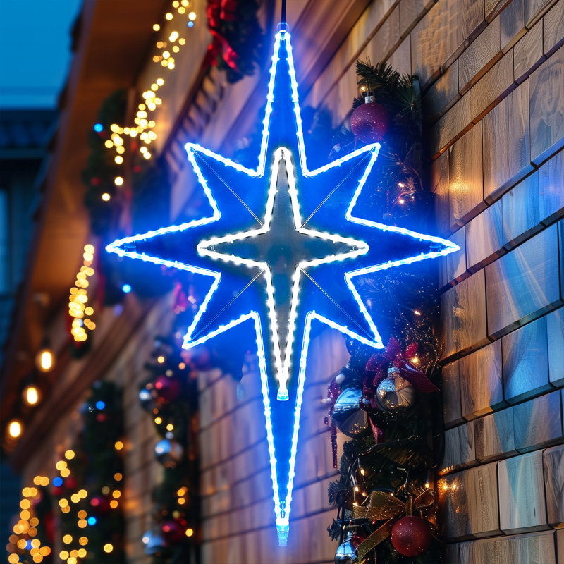 43 po d'extérieur bleu Bethlehem Star Leionna, Bleu
