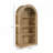 4-Tier Arched Storage Bookcase with Open Display Storage Shelf for Living Room,-1823357138