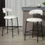 Tabourets de bar en tissu Teddy-1935614068