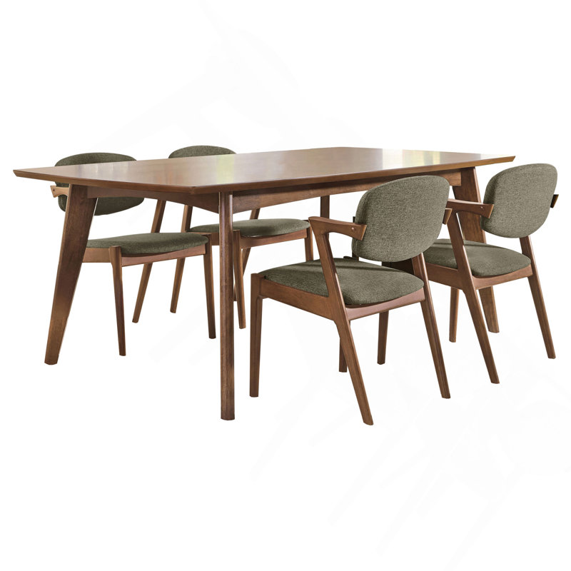 Ensemble de salle à manger 5 pièces Dark Walnut