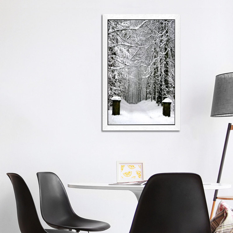 Winter Time - Print on Canvas, White Floater Framed, 152.5 cm H x 101.5 cm W