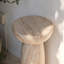 Table d'appoint de patio en pierre naturelle