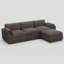 Canapé modulaire en L avec repose-pieds-575028794