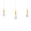 Hibiscus 3 Light Crystal LED Multi-Light Pendant-1463583653