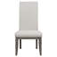 Ensemble de deux chaises d'appoint rembourrées Mario