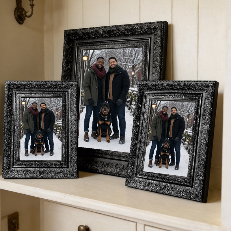 Cadre photo noir chaud 1PC pour photos et cadeaux d'anniversaire 11 "x 14", Black, 1, 11" W x 14" H